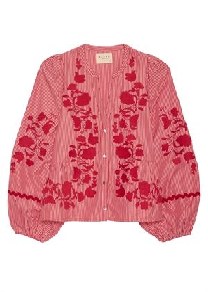 Juliane bluse Red Stripes Sissel Edelbo 